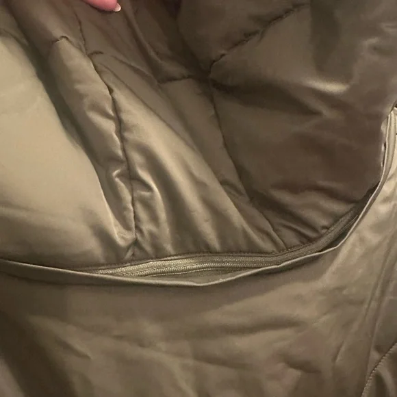 🆕 Ava & Viv Olive Green 🫒 Long Down Puff Jacket - 4X - Picture 7 of 8